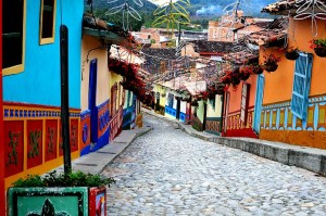 Small town in Colombia